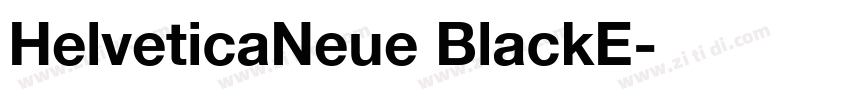 HelveticaNeue BlackE字体转换